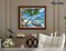 Figured'Art Paint by Numbers for Adults Boat under the Coconut trees 16"x20" - Craft Art Painting Rolled Canvas with DIY wooden frame